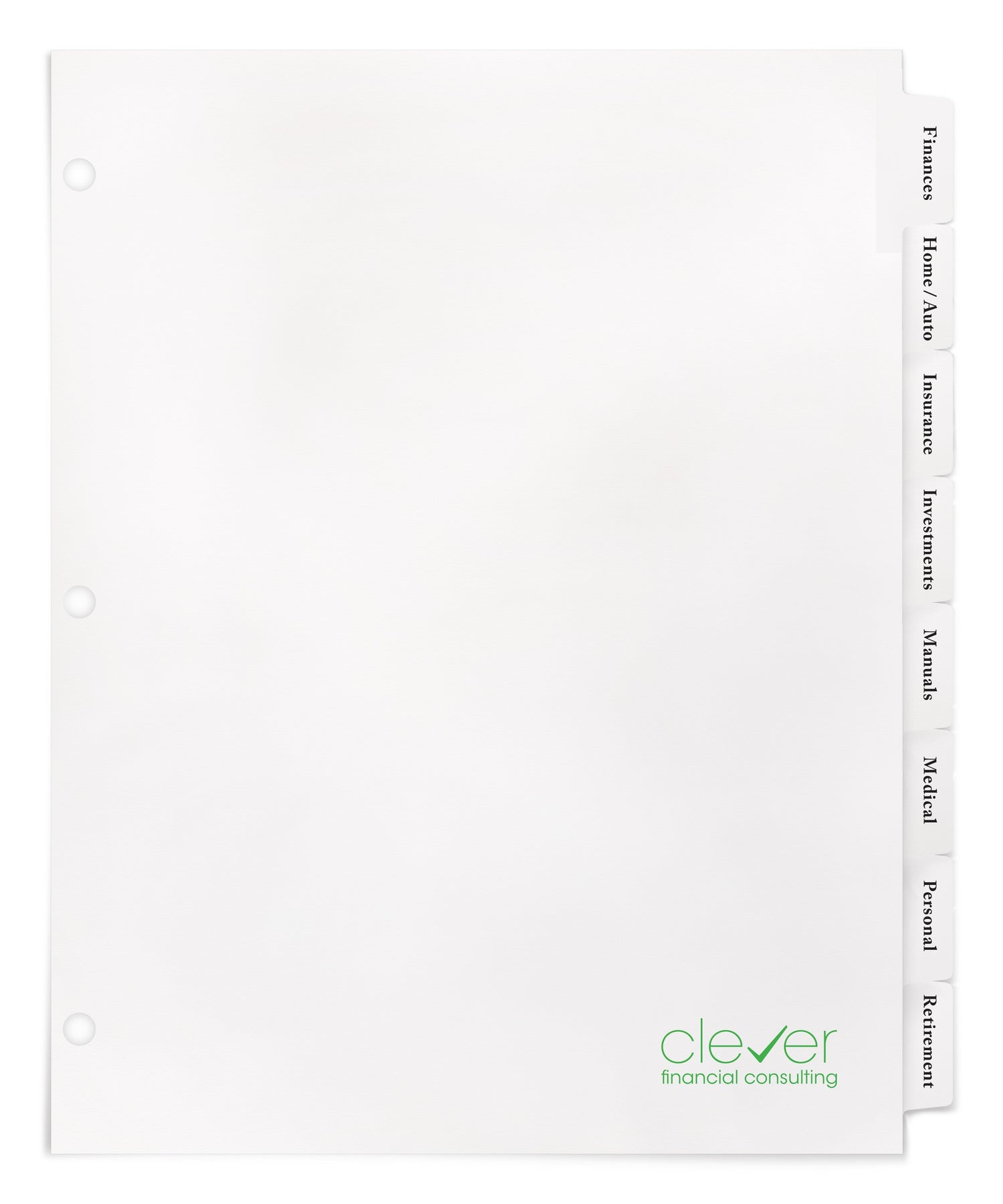 Custom Printed Index Tabs