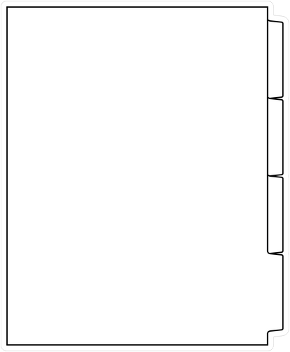 DocuCopy 3227 Laminated Index Tabs 90 Lb. Paper 1/4 Cut Reverse Collated No Holes