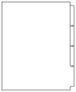 DocuCopy 3227 Laminated Index Tabs 90 Lb. Paper 1/4 Cut Reverse Collated No Holes