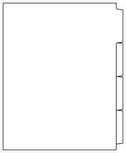 DocuCopy 3224 Laminated Index Tabs 90 Lb. Paper 1/4 Cut Straight Collated No Holes