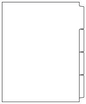 DocuCopy 3224 Laminated Index Tabs 90 Lb. Paper 1/4 Cut Straight Collated No Holes