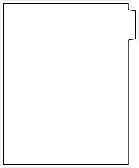 DocuCopy 1071 Index Tabs 90 Lb. Paper 1/5 Cut Uncollated Position 1 or 5 No Holes