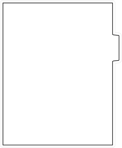 DocuCopy 1072 Index Tabs 90 Lb. Paper 1/5 Cut Uncollated Position 2 or 4 No Holes