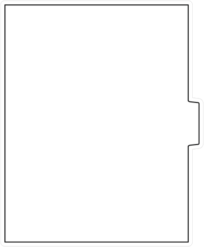 DocuCopy 3273 Laminated Index Tabs 90 Lb. Paper 1/5 Cut Uncollated Position 3 No Holes