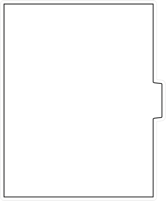 DocuCopy 1073 Index Tabs 90 Lb. Paper 1/5 Cut Uncollated Position 3 No Holes
