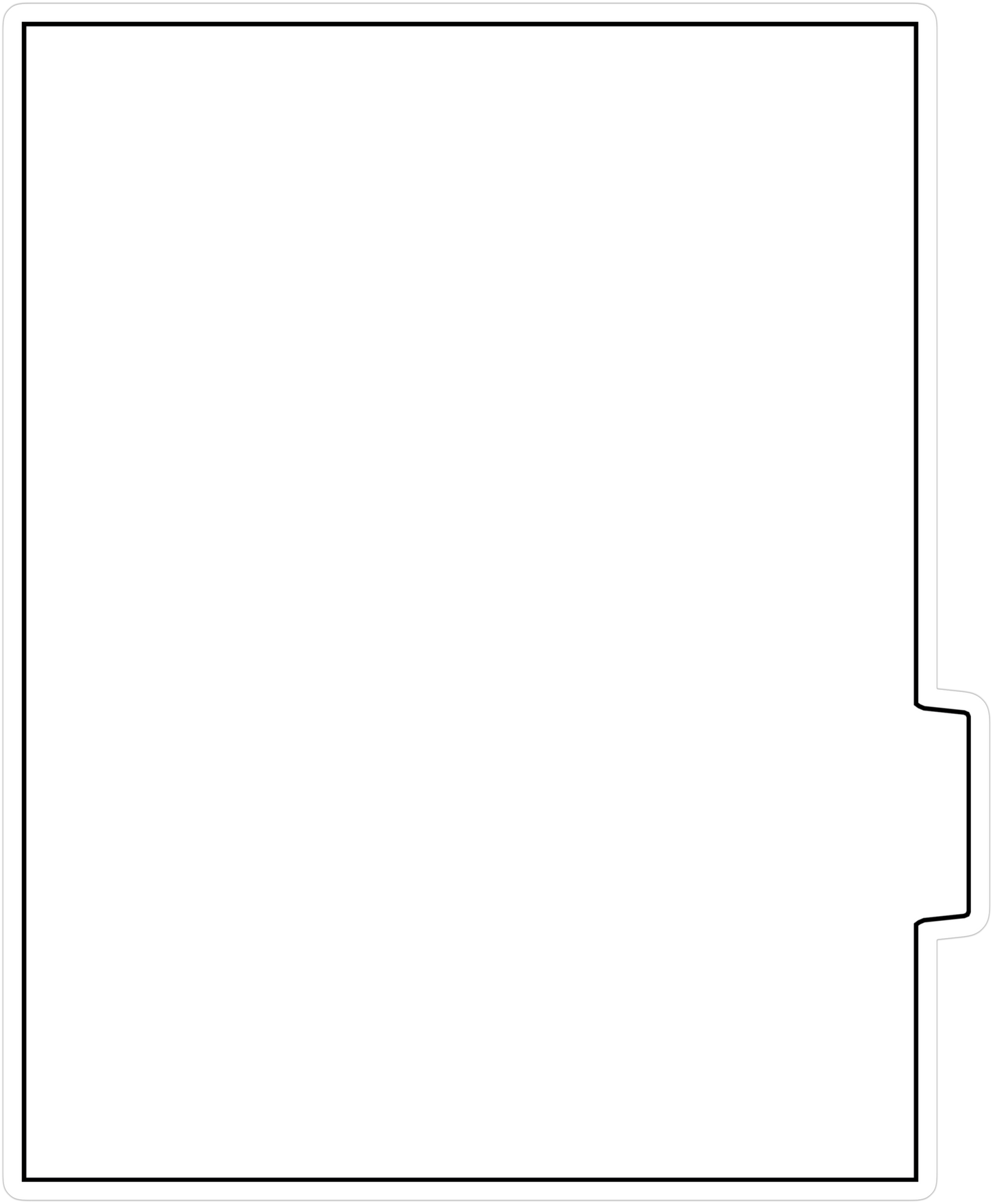 DocuCopy 1072 Index Tabs 90 Lb. Paper 1/5 Cut Uncollated Position 2 or 4 No Holes