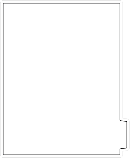 DocuCopy 1071 Index Tabs 90 Lb. Paper 1/5 Cut Uncollated Position 1 or 5 No Holes