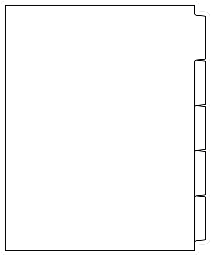 DocuCopy 1127 Index Tabs 110 Lb. Paper 1/5 Cut Straight Collated No Holes