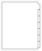 DocuCopy 199829729 Index Tabs 90 Lb. Paper 1/7 Cut Straight Collated No Holes