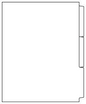 DocuCopy 3225 Laminated Index Tabs 90 Lb. Paper 1/3 Cut Reverse Collated No Holes